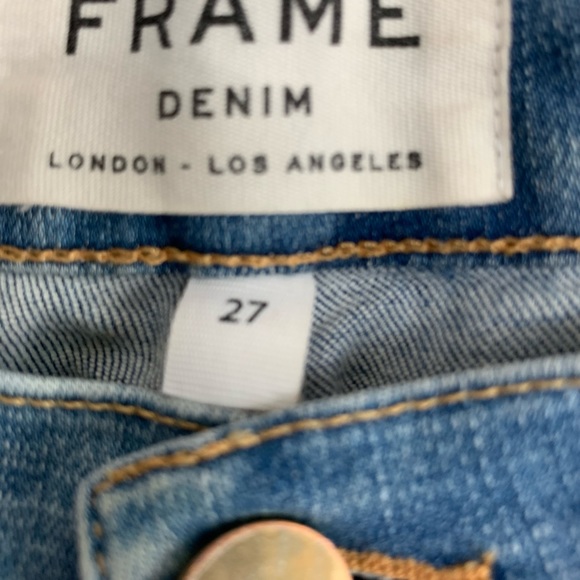 Frame Le Skinny de Jeanne Coupe Denim Sz 27 - Picture 8 of 8